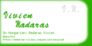 vivien madaras business card